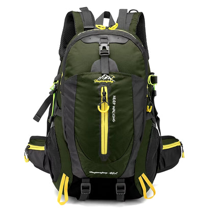 40L Water Resistant Travel Backpack Camping Hiking Laptop Daypack Trekking Climbing Back Bags for Men Women Hiking Supplies
